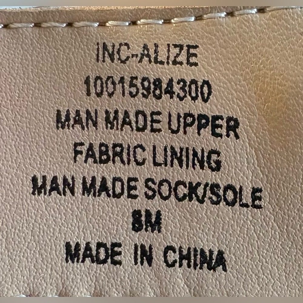 NEW w/Tags INC Womens Beige Platform Comfort Alize Round Toe Booties Women's 8 - Picture 3 of 10